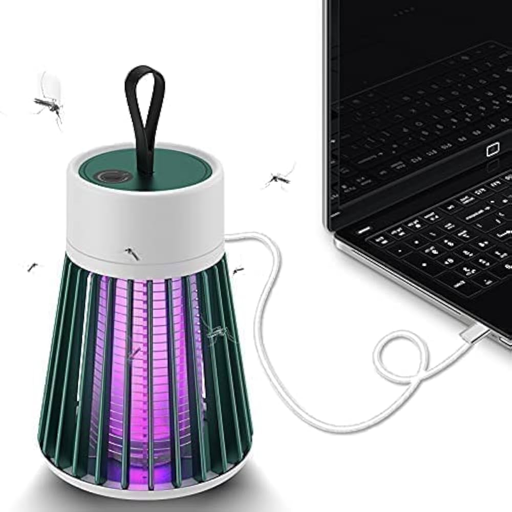 USB Rechargeable Mosquito Killer Lamp – Silent UV Insect Trap for Home & Bedroom