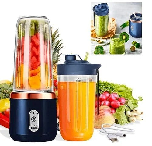 Portable USB Rechargeable Personal Blender Bottle – Mini Juicer Mixer for Smoothies & Shakes