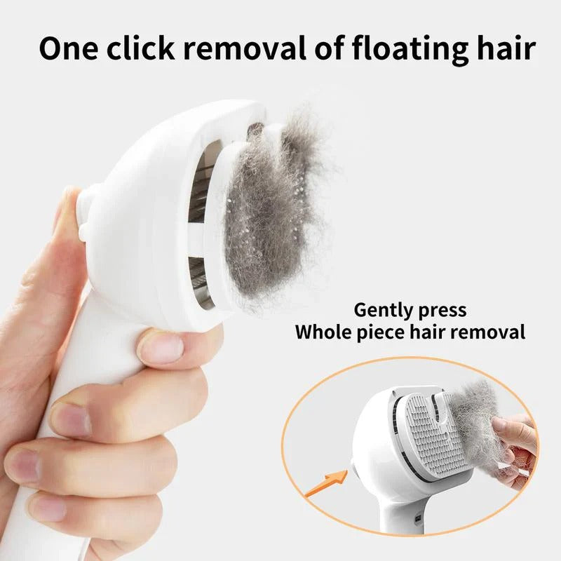 2-in-1 Self-Cleaning Cooling Pet Grooming Brush for Dogs & Cats
