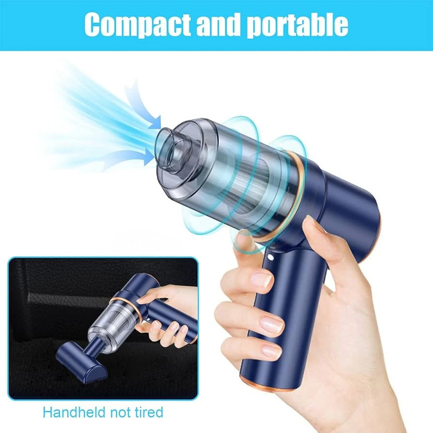 Portable Wireless Handheld Vacuum Cleaner USB Rechargeable Mini Car & Home Vacuum Cleaner