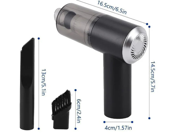 Portable Wireless Handheld Vacuum Cleaner USB Rechargeable Mini Car & Home Vacuum Cleaner