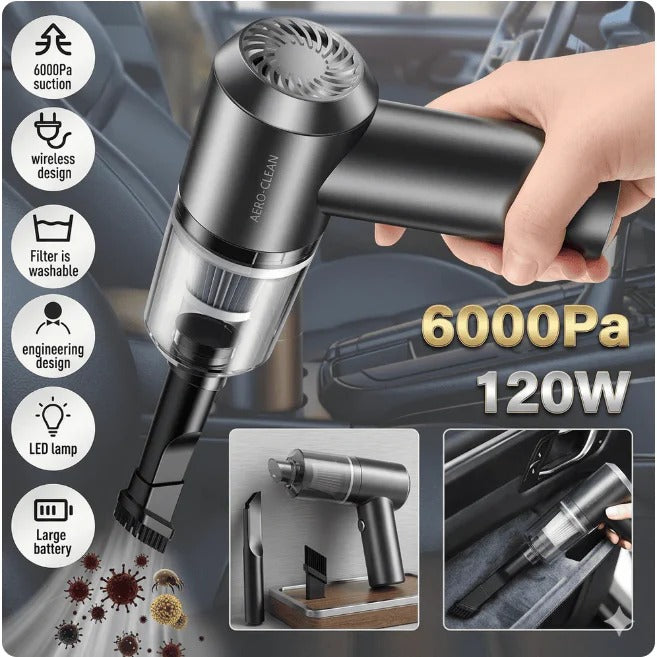 Portable Wireless Handheld Vacuum Cleaner USB Rechargeable Mini Car & Home Vacuum Cleaner