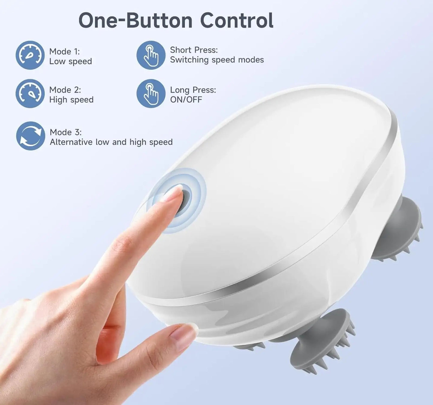 3D Electric Scalp Massager – Rechargeable Head & Body Relaxation Device
