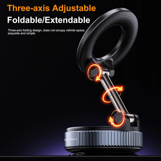 360° Magnetic Car Phone Holder | Strong Suction | Universal Mobile Mount