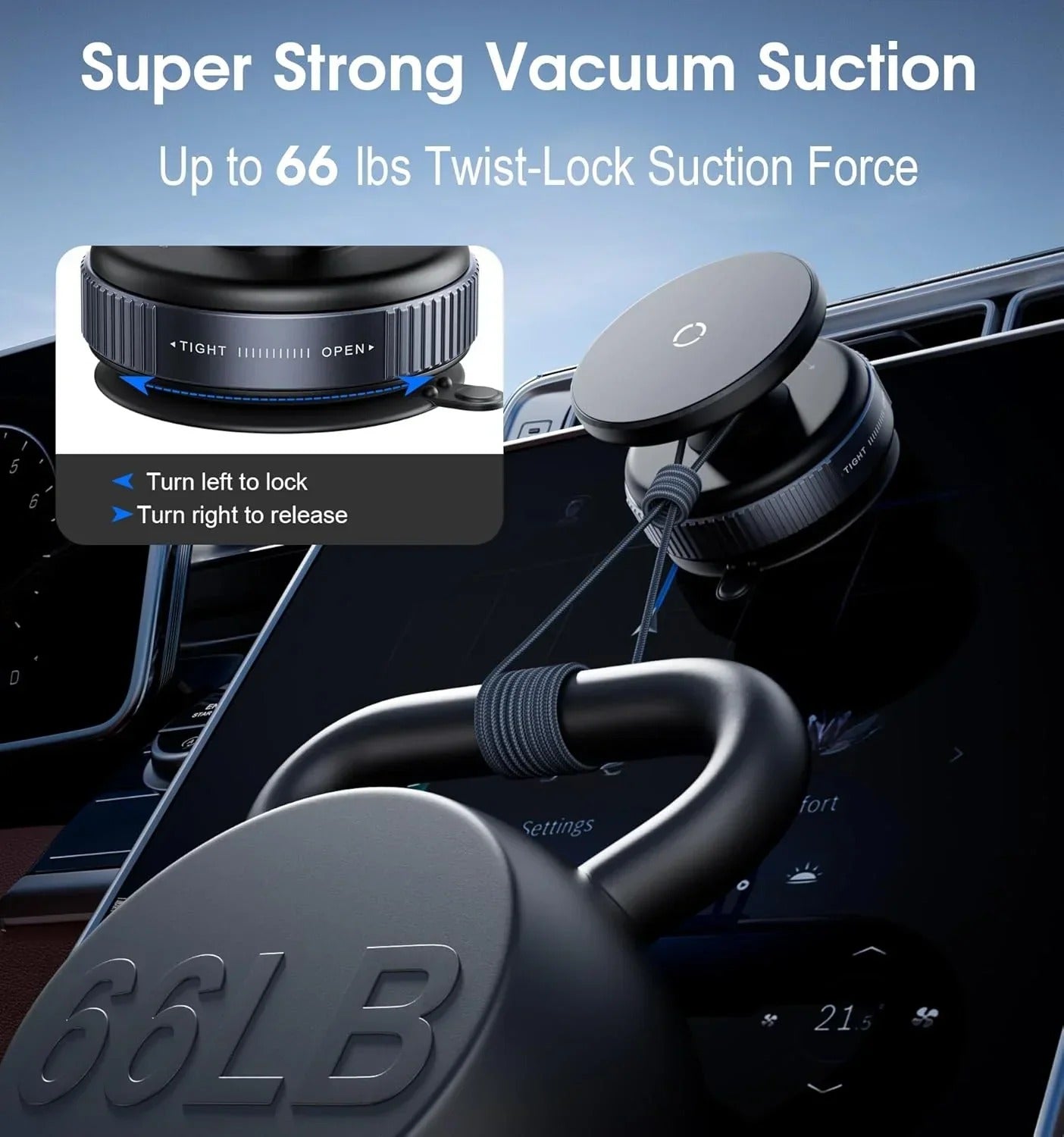 360° Magnetic Car Phone Holder | Strong Suction | Universal Mobile Mount